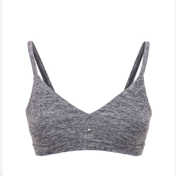 Alo Alosoft Heather Gray Cami Sports Bra Large - Picture 1 of 8